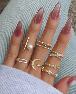 Pearl Bar Ring