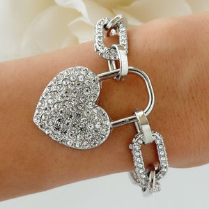 Amy Heart Bracelet (Silver)