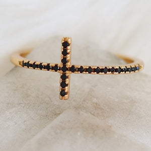 Cross Ring (Black)