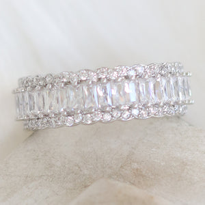 Crystal Beverly Ring (Silver)