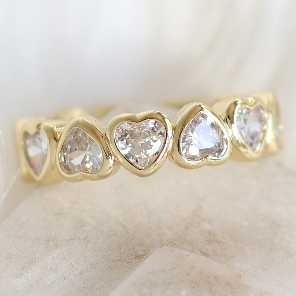 Crystal Joshua Heart Ring