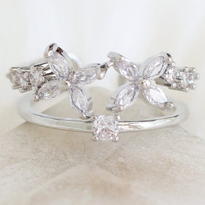 Sharon Flower Ring (Silver)