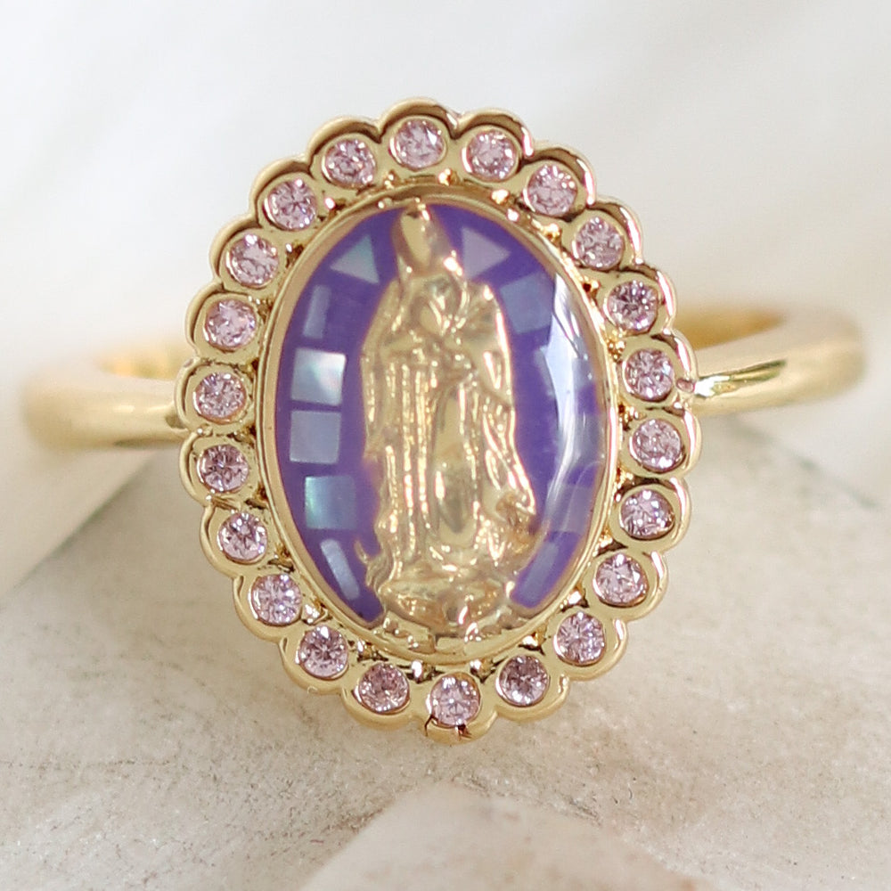 Mary Coin Ring (Purple)