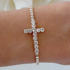 Crystal Esme Cross Bracelet