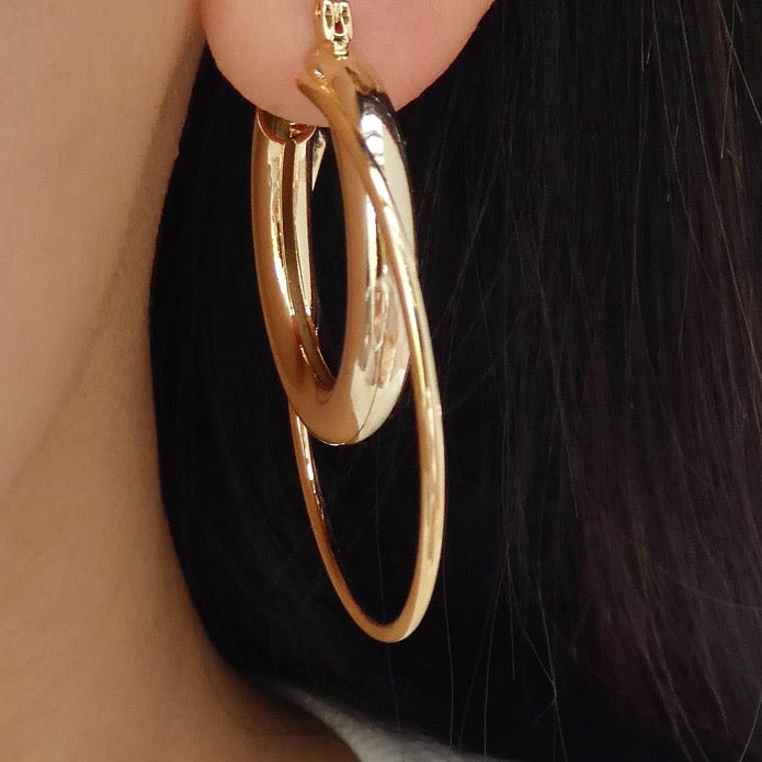 Gold Bonnie Hoops – Love Stylize