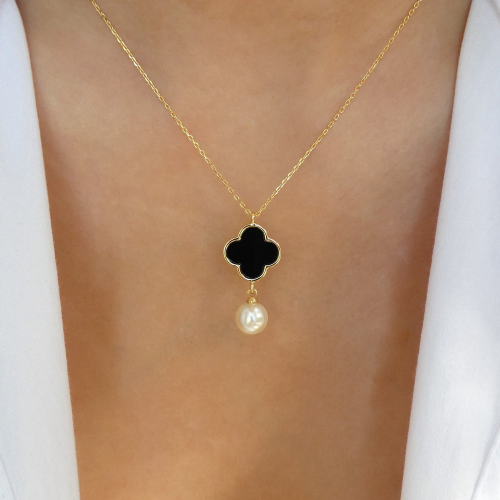 Cora Black Necklace