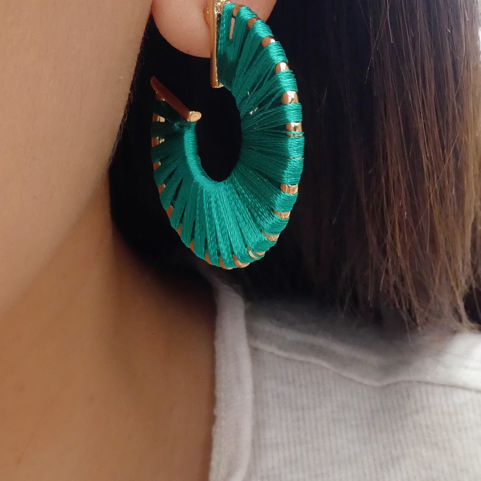 Green Marsha Hoops