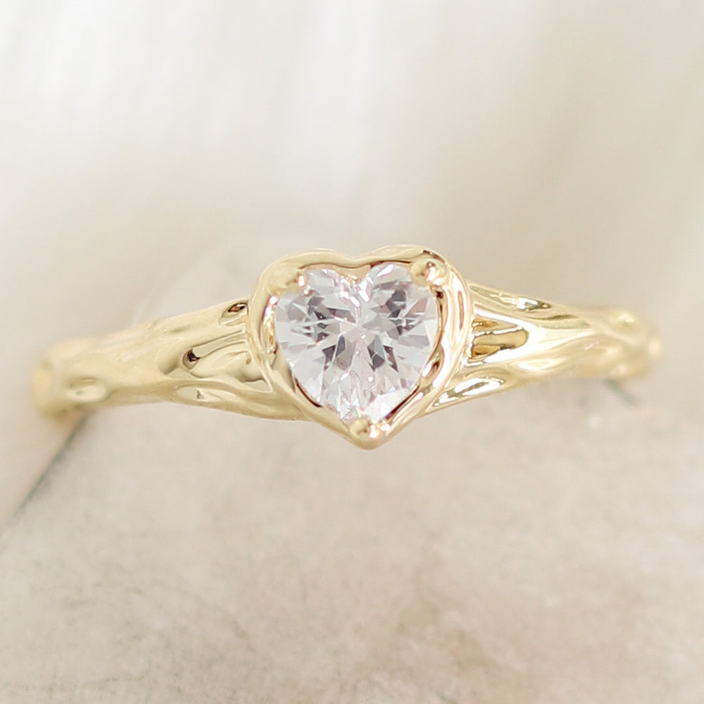 Crystal Heart Ring