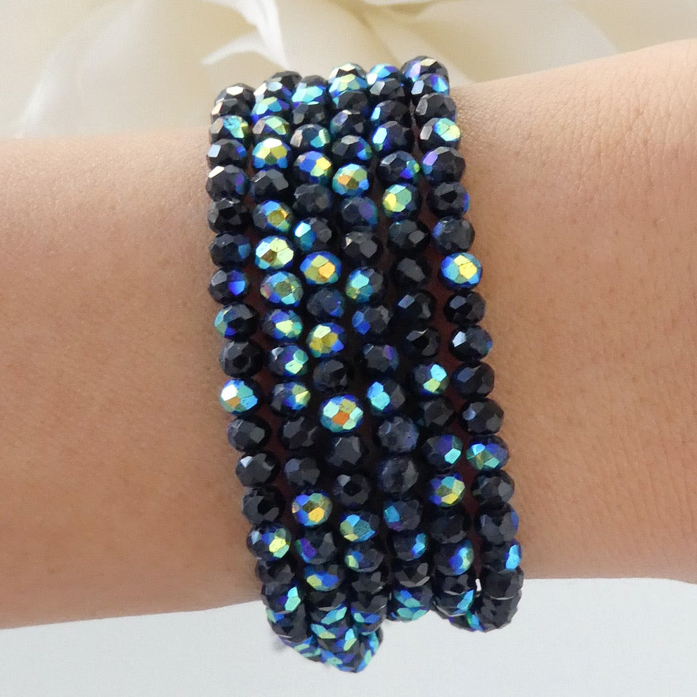 Iridescent Donna Bracelet (Black)