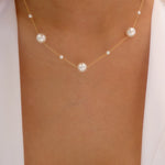 Simple Pearl Layer Necklace