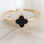 Simple Black Steffy Ring