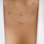 Shayna Necklace (Purple/Blue)