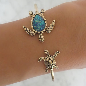 Blue Turtle Cuff