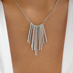 Sterling Silver Fringe Necklace