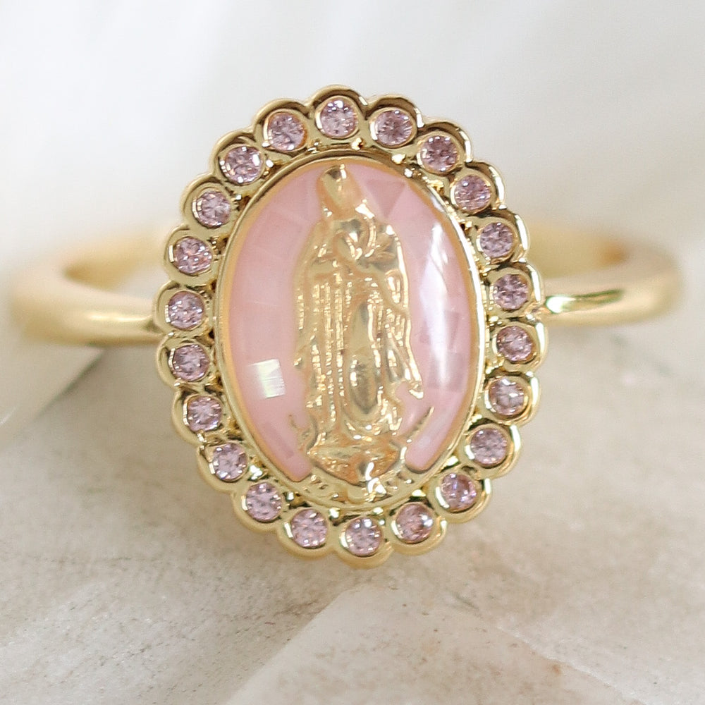 Mary Coin Ring (Pink)