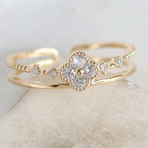 Mini Crystal Steffy Ring