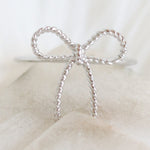 Simple Bow Ring (Silver)