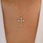 Crystal Lvena Cross Necklace