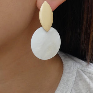 White Roshanna Earrings