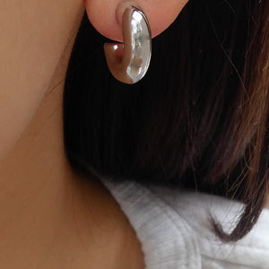 Silver Rina Hoops