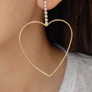 Crystal Bonnie Heart Earrings