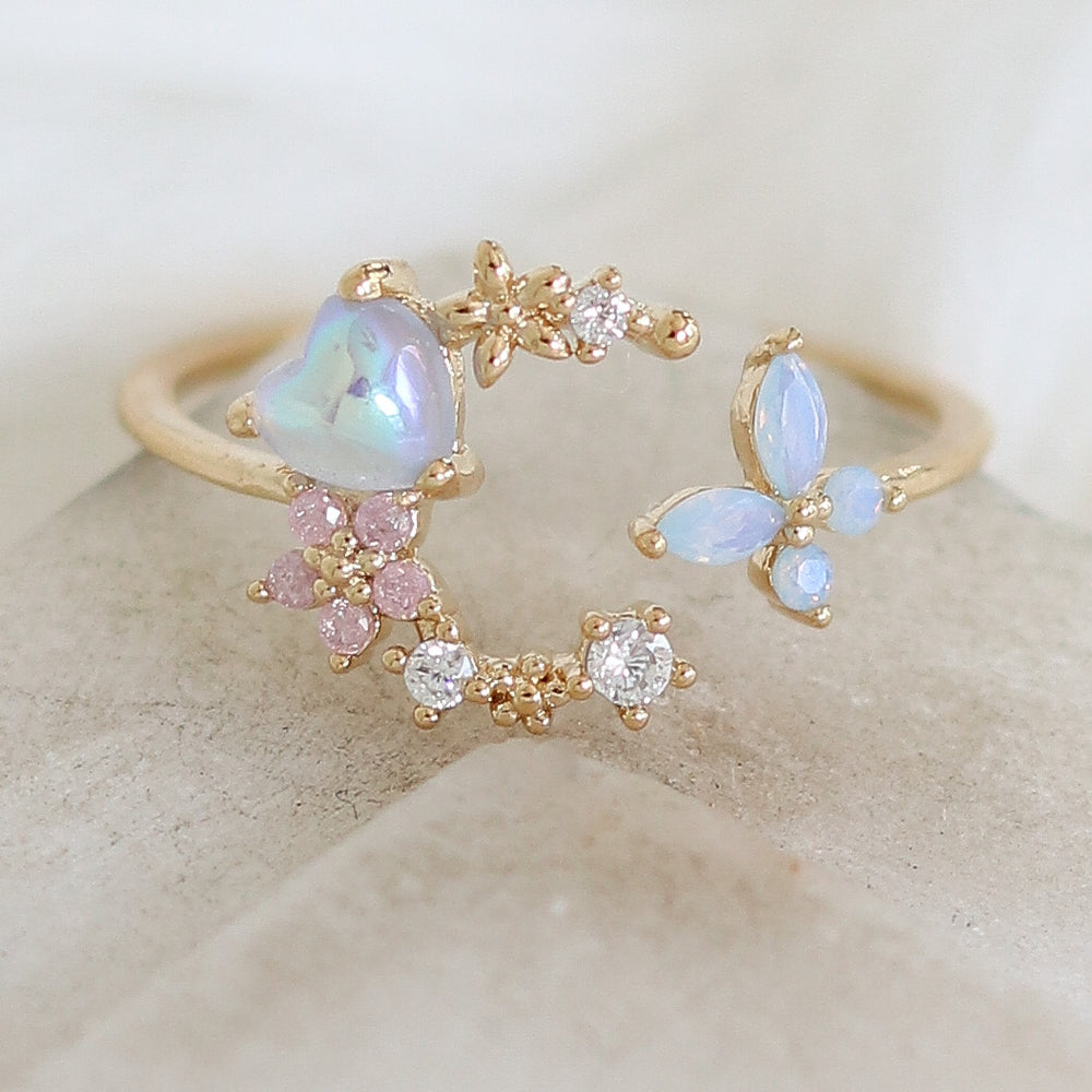 Iridescent Moon Ring