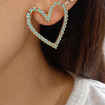 Turquoise Jaime Heart Earrings