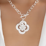 Andrea Pendant Necklace (Silver)