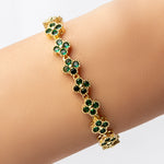 Crystal Jackie Steffy Bracelet (Emerald)