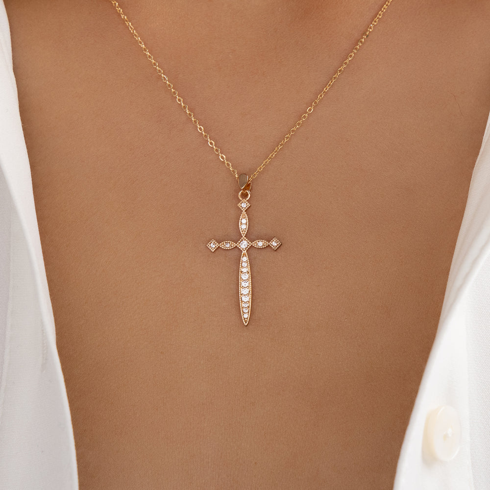 Cassandra Cross Necklace