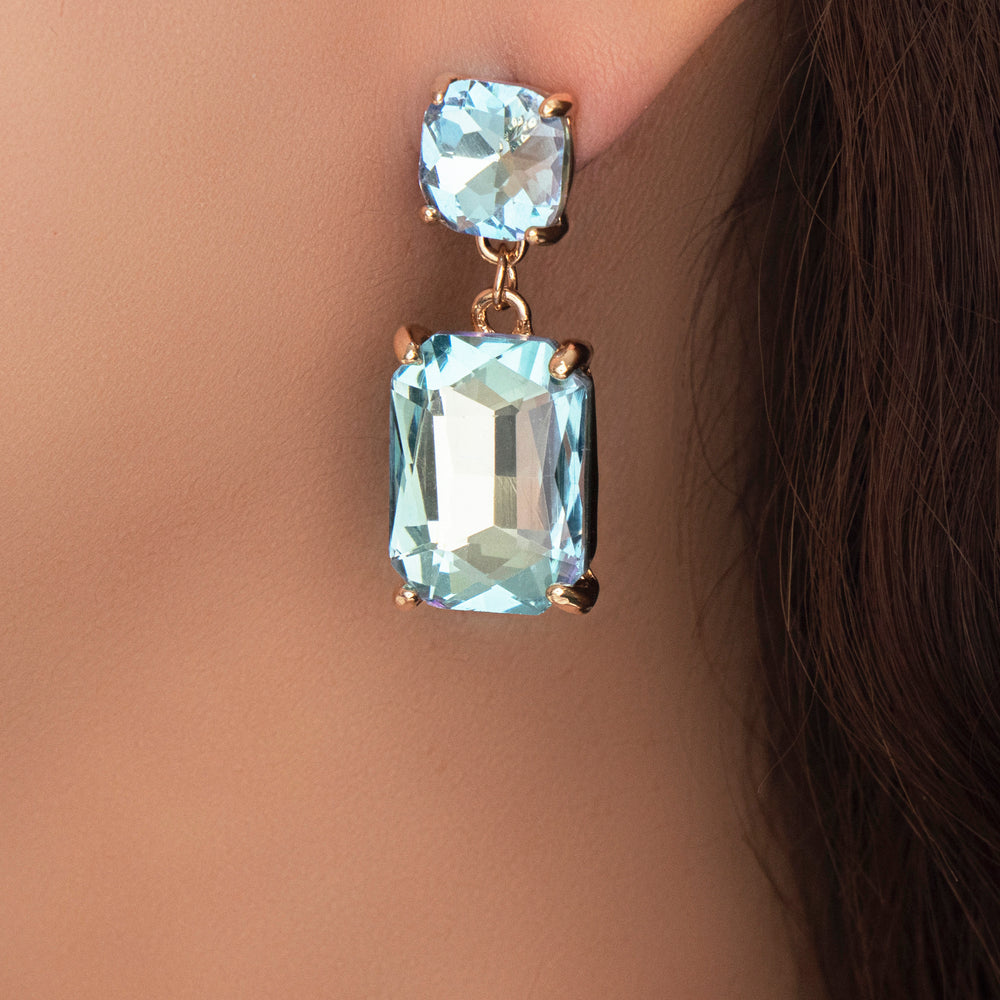 Crystal Anya Earrings (Turquoise)