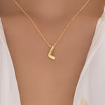 Candace Bubble Letter Necklace (L)