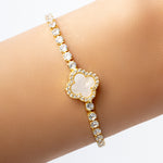 Crystal Joanna Steffy Bracelet (White)