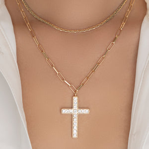 Crystal & Carla Cross Necklace Set