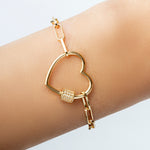 Heart Charm Bracelet