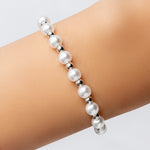 Silver & Pearl Bracelet