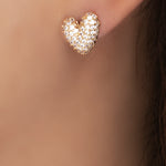 Crystal Dana Heart Earrings