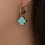 Alina Steffy Hoops (Turquoise)