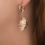 Pearl Shell Hoops