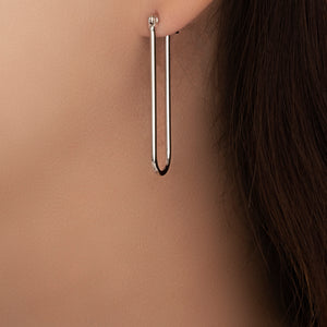 Oval Hoops (Silver)