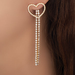 Crystal Shiloh Heart Earrings