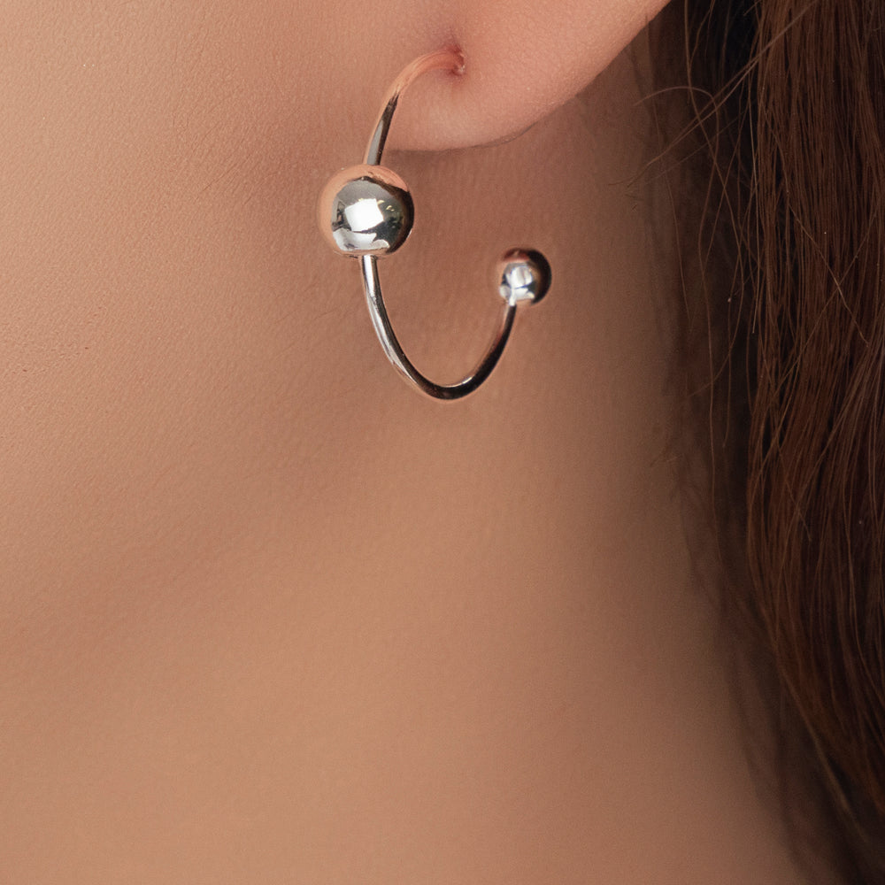 Small Silver Hoops