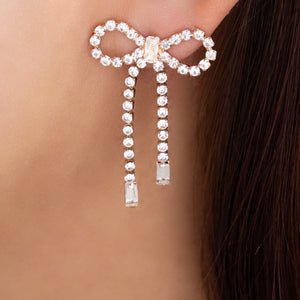 Crystal Alicia Bow Earrings