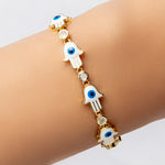 Hamsa Bracelet (White)