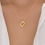 Candace Bubble Letter Necklace (D)