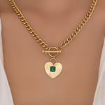 Emerald Heart Necklace