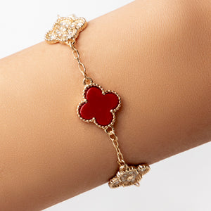 Crystal Alina Steffy Bracelet (Red)