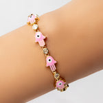 Hamsa Bracelet (Pink)