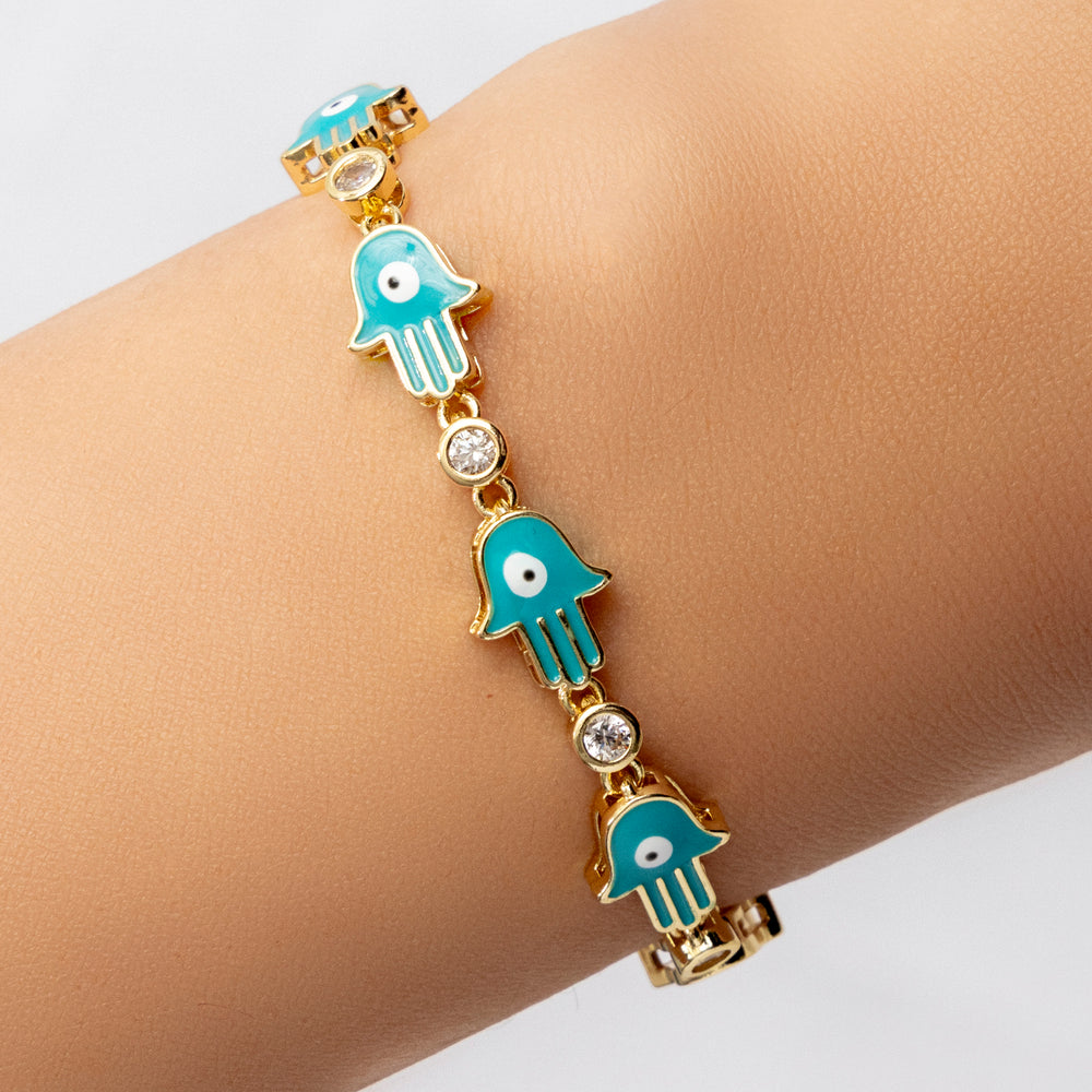 Hamsa Bracelet (Turquoise)