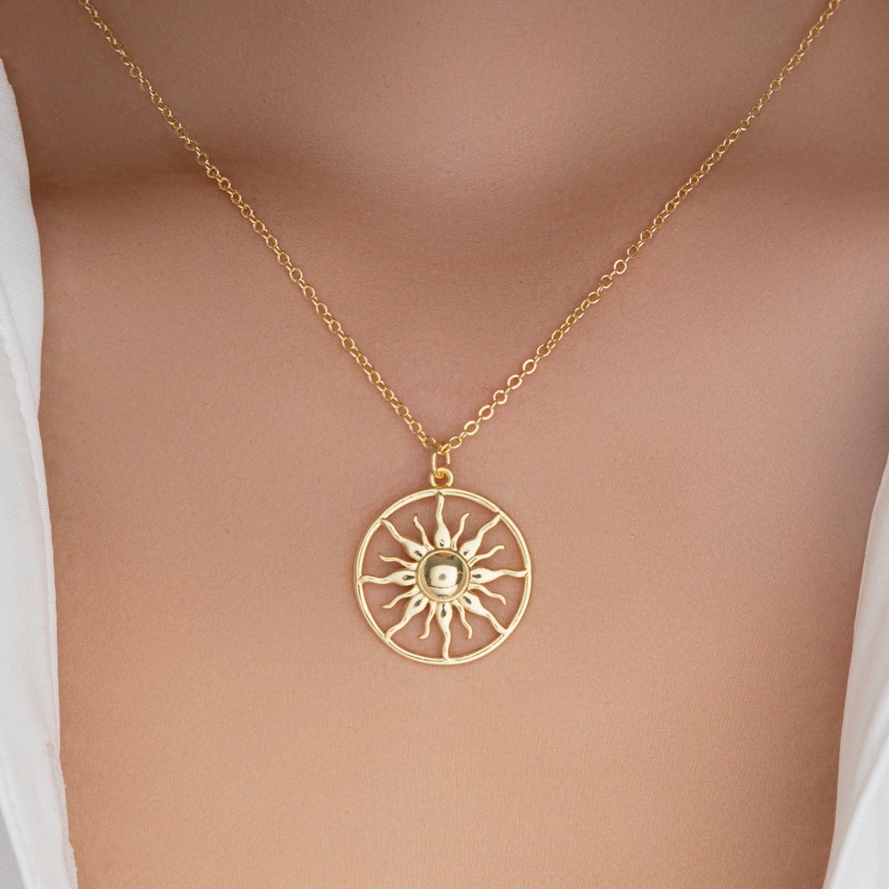 Sun Pendant Necklace